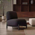 Cream mid-century style living room single sofa designer style living room beauty salon reception fabric cashmere casual chair