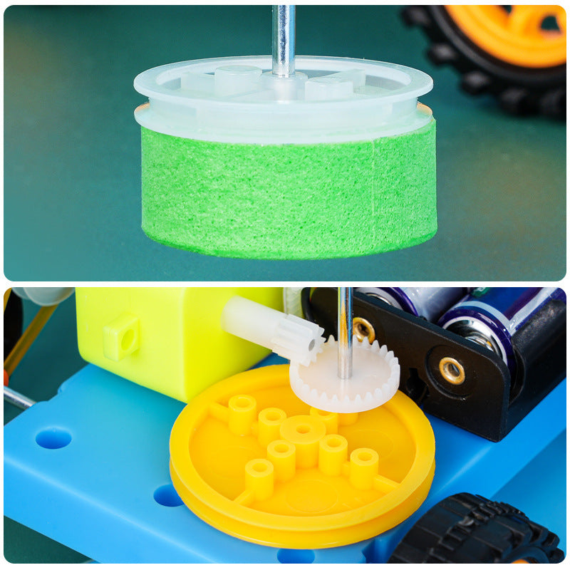 Sweeping robot, technology small production invention puzzle primary school students handmade DIY science experiment material package