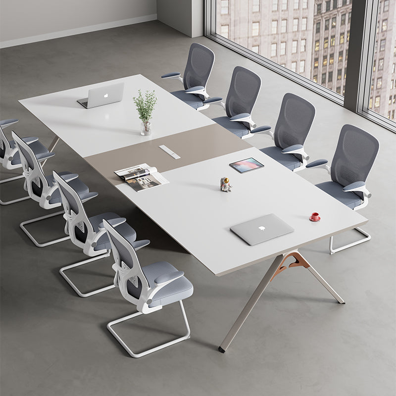 Office conference table long table minimalist modern conference room table and chair set small meeting table reception negotiation counter table