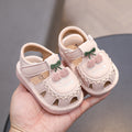 spring/summer new baby & toddler squeaky shoes, first walker sandals, cartoon soft sole baby shoes, 0-2 year old girl's sandals