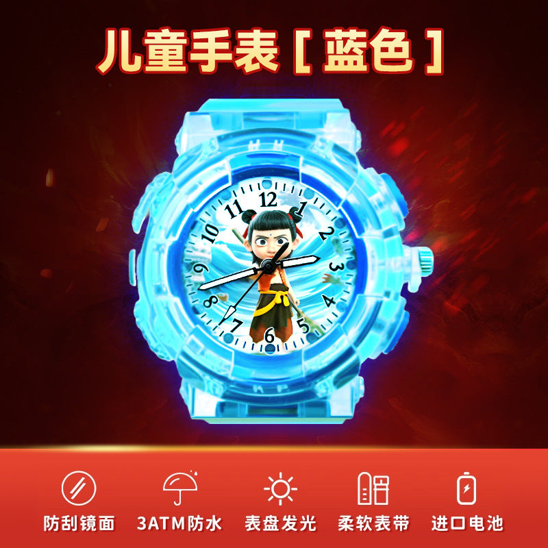 Nezha 2 ao bing kids watch toy luminous small digital watch boy young 2026 popular new year's day gift