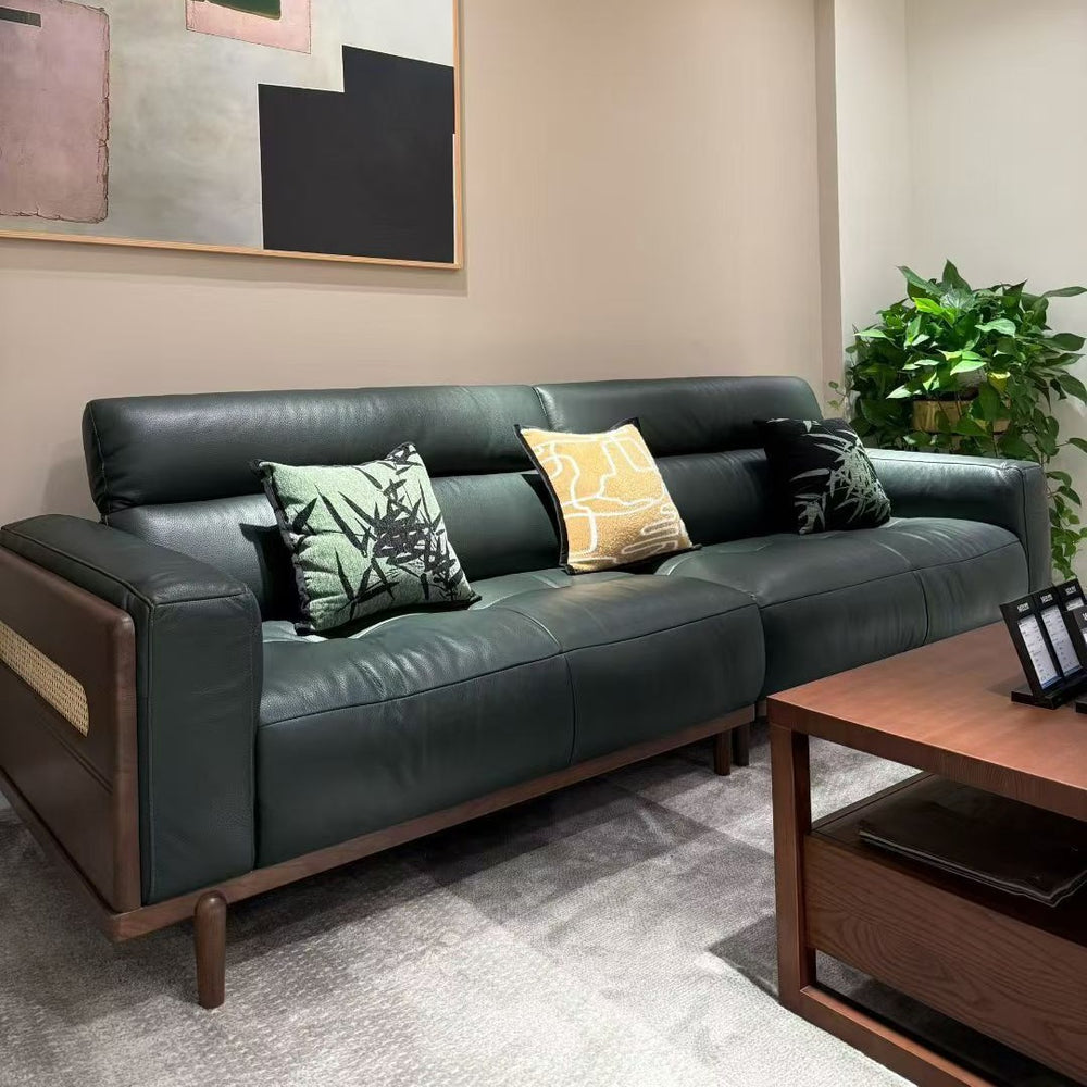 Solid wood sofa larch solid wood living room soft sofa modern casual scandinavian style sofa chair living room for home chair