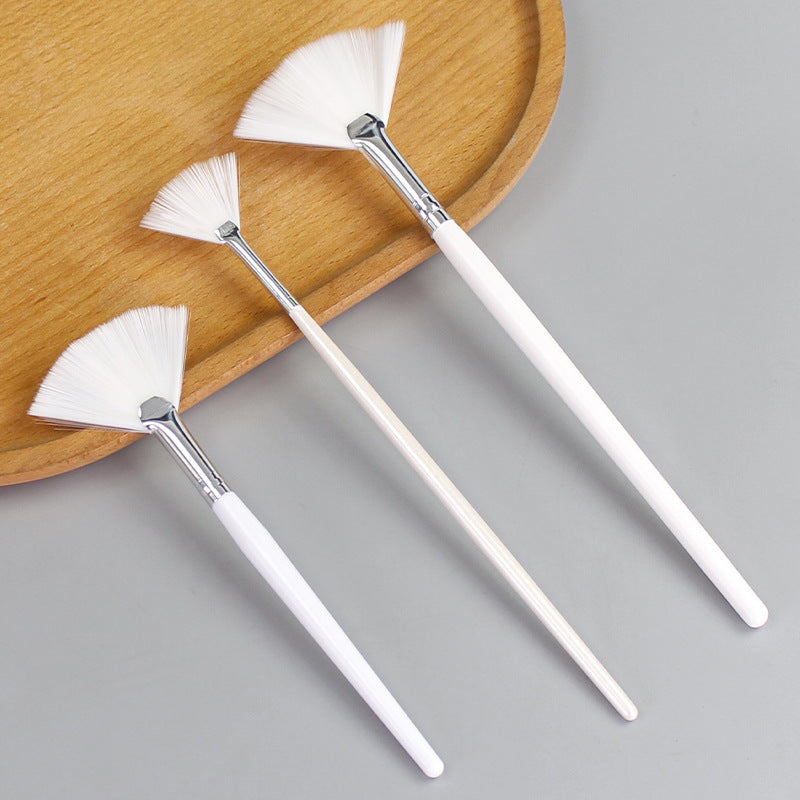 Beauty tools fan-shaped brush fruit acid brush makeup brush beauty mask brush modification essence brush single bag wholesale
