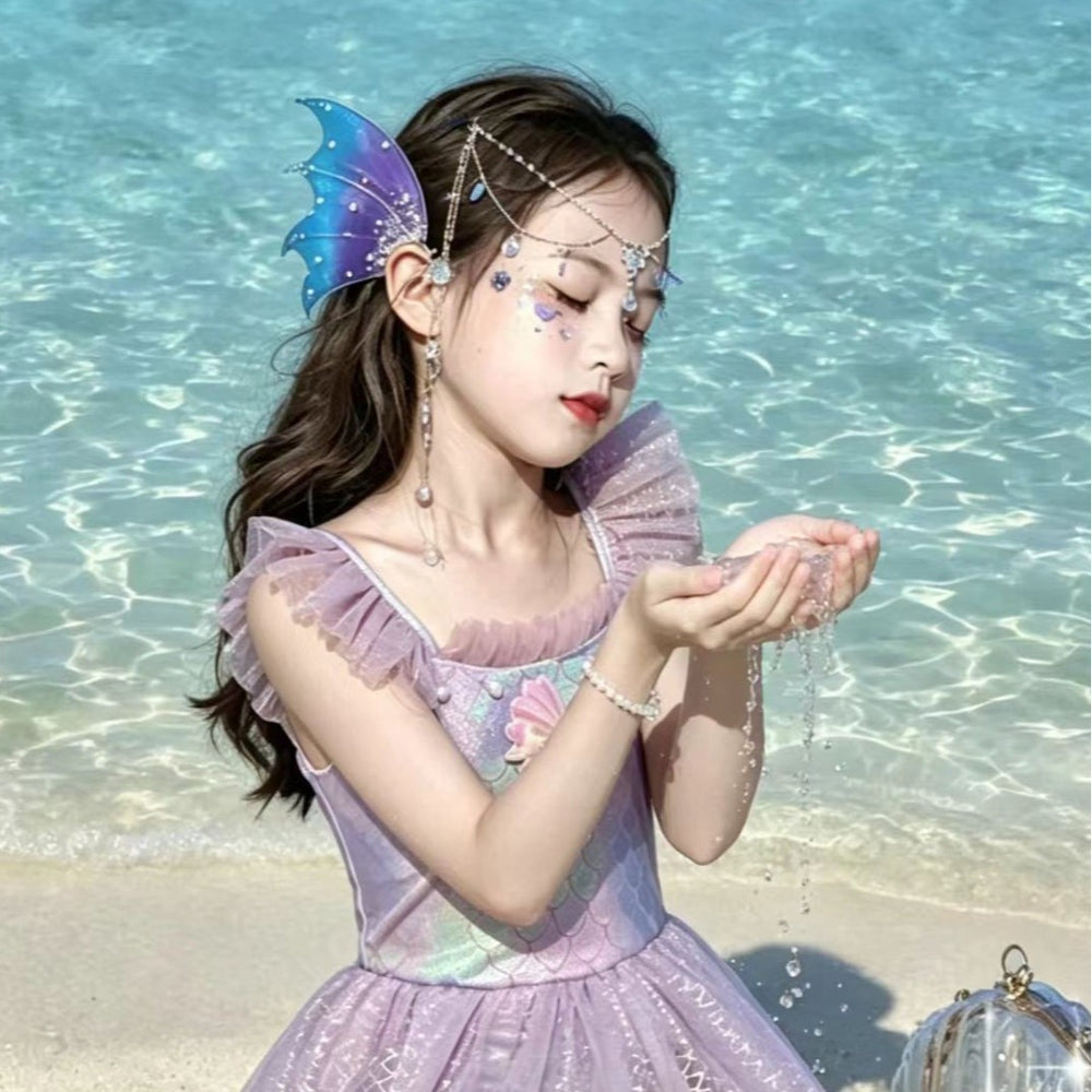 Baby swimsuit girls' fashionable swimsuit  new mermaid princess style symphony swimsuit for children hot spring