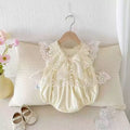 Newborn baby clothes outfit, summer romper dress for baby girls, lightweight summer dress for babies, trendy little princess dress