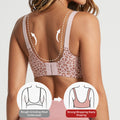 fashionbest selling leopard print plus size seamless intimates jelly glue soft support push up plus size bra bra