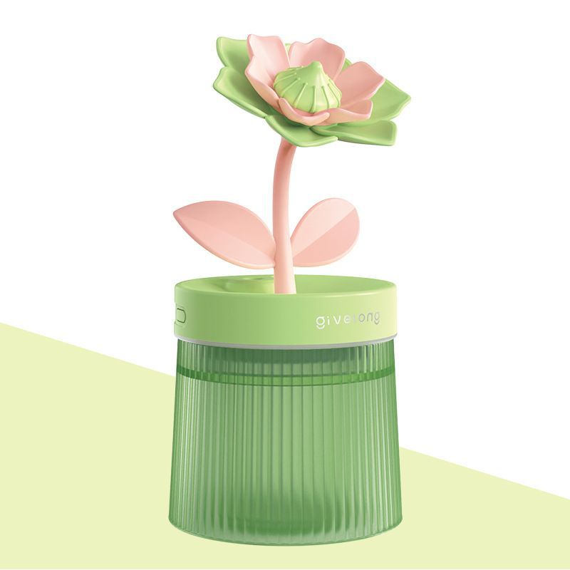 Flower humidifier desktop humidifier small mini air humidifier for office, car, home, spray, dormitory, bedroom