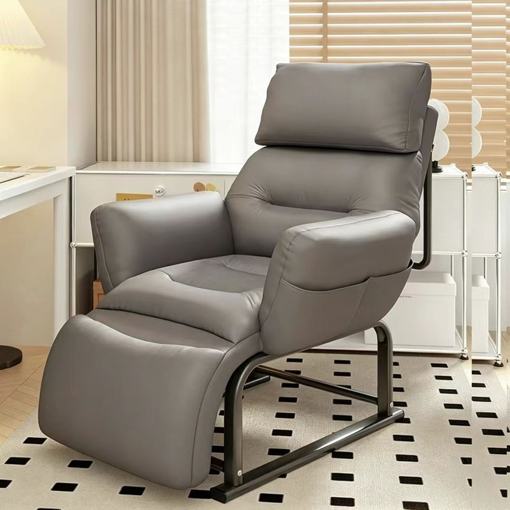 Lazy sofa chair for homesmall apartment multi-level adjustable plaid long sitting casual lounge chair bedroom foldable bed back chair