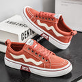 Men's canvas shoes 2025 new winter anti-slip athletic sneakers summer breathable red versatile casual men's shoes