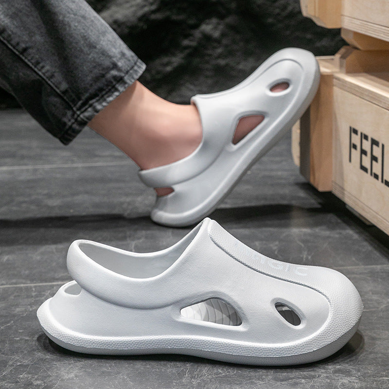 Crocs men's summeroutweareva toe cap slippers outdoor couple casual sports beach sandals difficult men's style