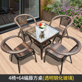 Three-piece rattan chair set casual tea table courtyard rattan outdoor table and chairs balcony tea table and chairs balcony casual table and chairs