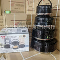 Factory direct stainless steel insulated food container - portable, large capacity, commercial-grade four-piece set for cross-border e-commerce