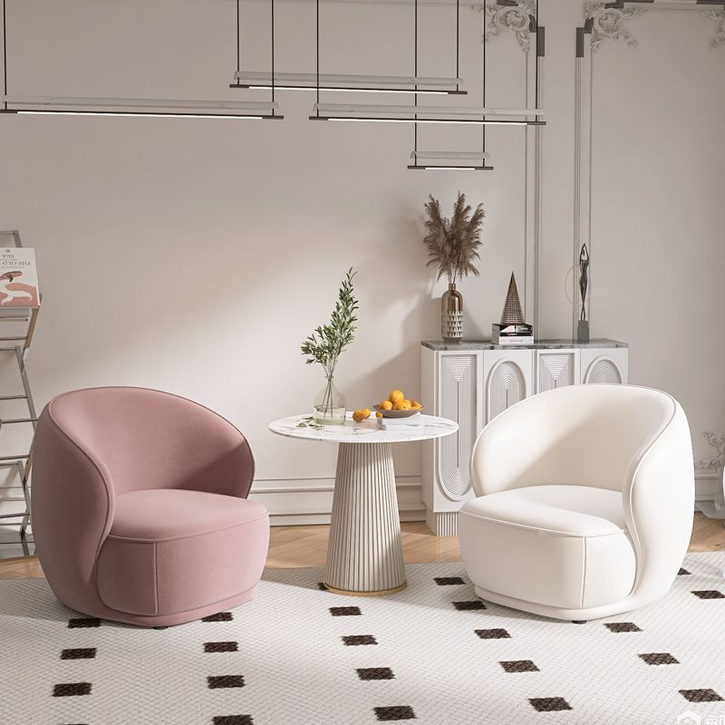 Creative leisure chair rest area reception negotiation light luxury milk tea shop small apartment Internet celebrity beauty salon single sofa