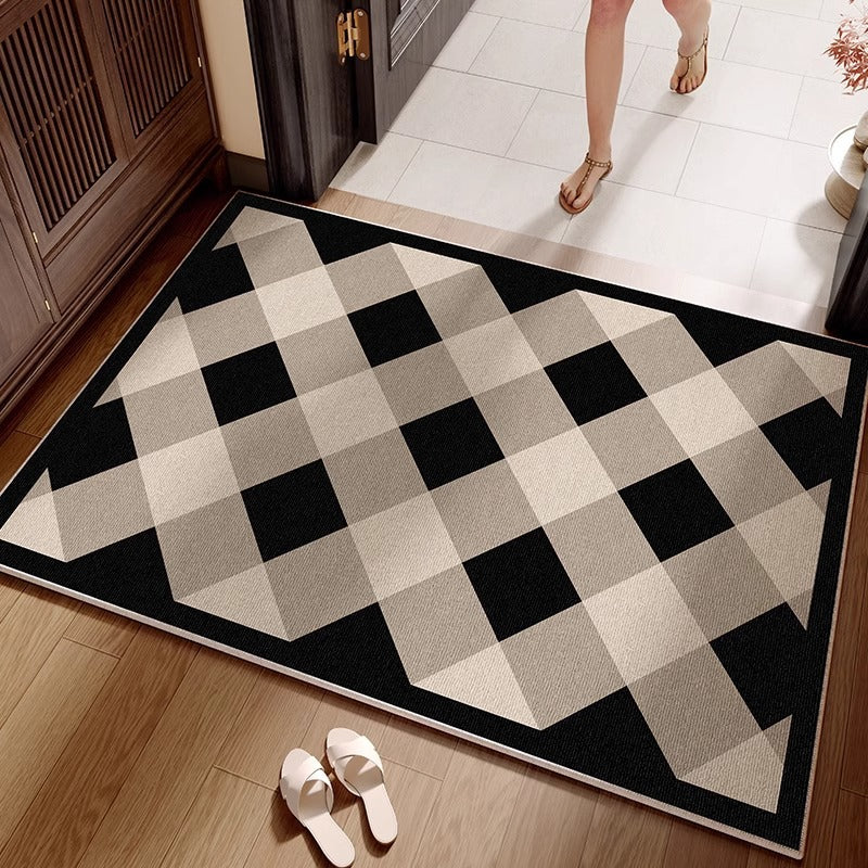 Entrance door mat, new  model: high-end, stain-resistant, wash-free, wipeable doormat for entryways