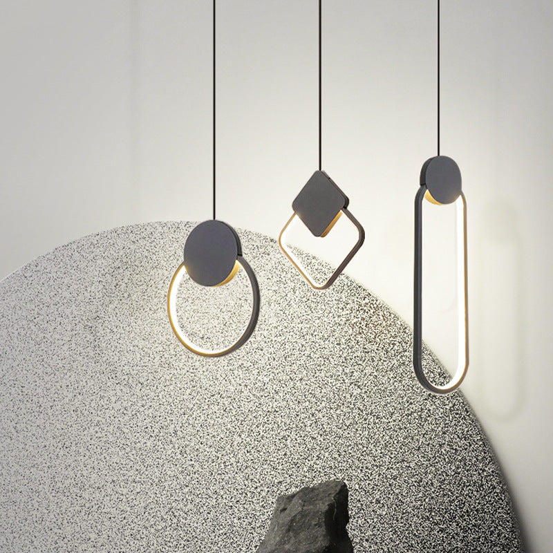 [Strict Selection] Bedside Chandelier Bedroom Simple Modern Long Line Small Chandelier Bar Background Wall LED Nordic Chandelier