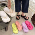 2025 new eva platform sandals - 7cm chunky sole flip-flops - women's fashionable and versatile summer outdoor slippers - wholesale