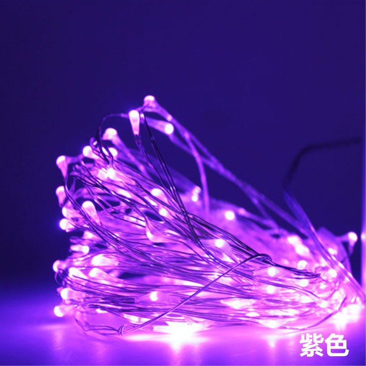 Juanju Lighting 3AA Battery Box Copper Wire Light Bobo Ball Decoration LED Copper Wire Light String, Christmas Flash Light Small Colorful Lights