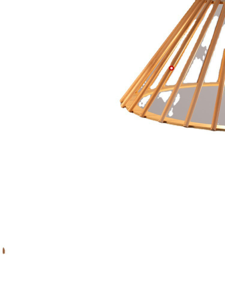 Japanese restaurant chandelier Nordic simple log dining table light retro wabi wind room homestay bar lighting handmade