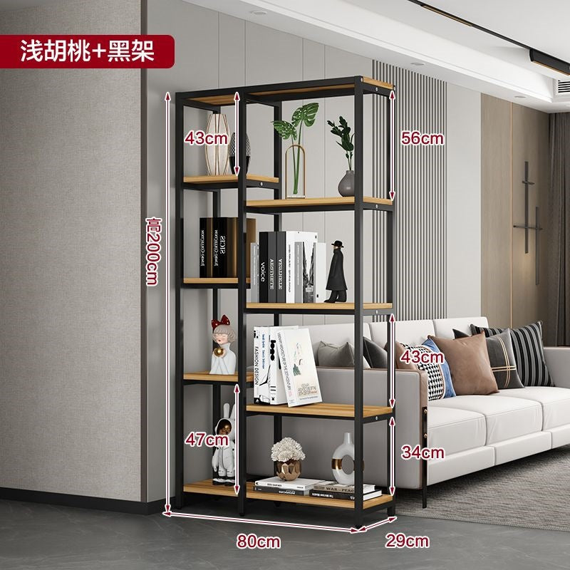 Floor-standing storage rack, living room partition, multi-layer bookshelf, flower rack, balcony flower pot rack, casual bogu rack, office display rack