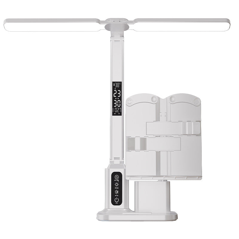 Writing board bookshelf clock red light student desk lamp eye protection learning lamp kids writing anti-low head posture corrector
