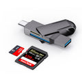 Usb 3.0 camera memory card reader - all-in-one for pc & phone - photography tf multifunctional zinc alloy high-speed reader
