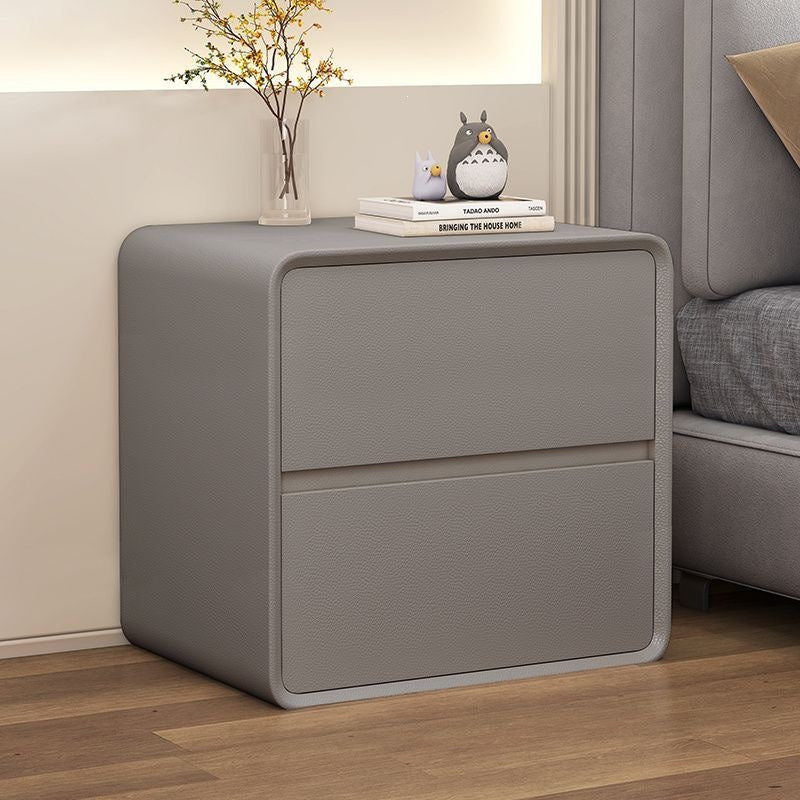 Minimalist modern bedside table, cream style,  new arrival, ultra-slim, three-tier, light luxury bedroom storage nightstand for home use