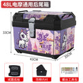 Electric vehicle trunk step motorcycle tail box 48l large capacity takeaway box electric vehicle storage box toolbox