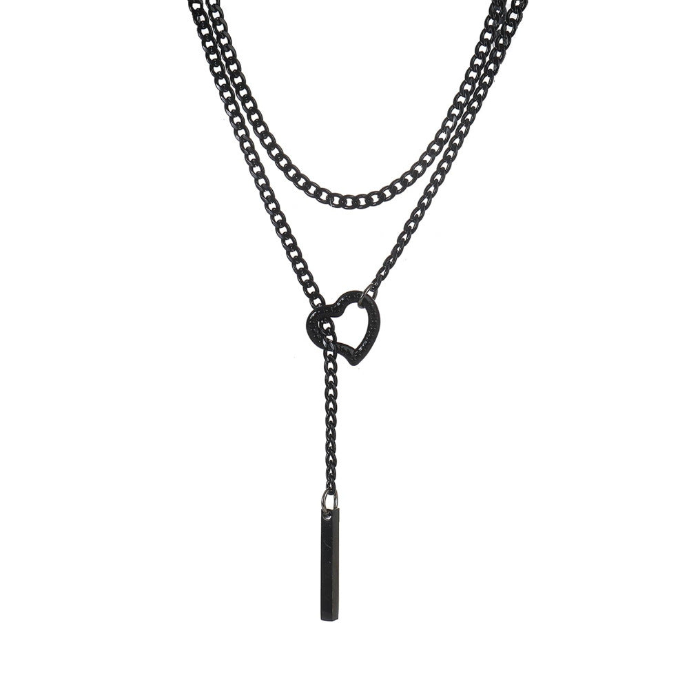 European and american new trendy personalized necklace copper jewelry simple and elegant fashionable neck accessory atmospheric 2025
