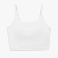 New solid color double-sided nylon semi-fixed cup training high-impact sports bra tight high-elastic fitness tank top for women
