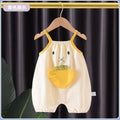 Newborn & infant summer sleeveless romper - cute & stylish baby jumpsuit for lounging & outings