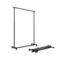 Street stall folding horizontal bar clothes hanger clothing store display rack night market clothes rack for home clothes drying rack island rack