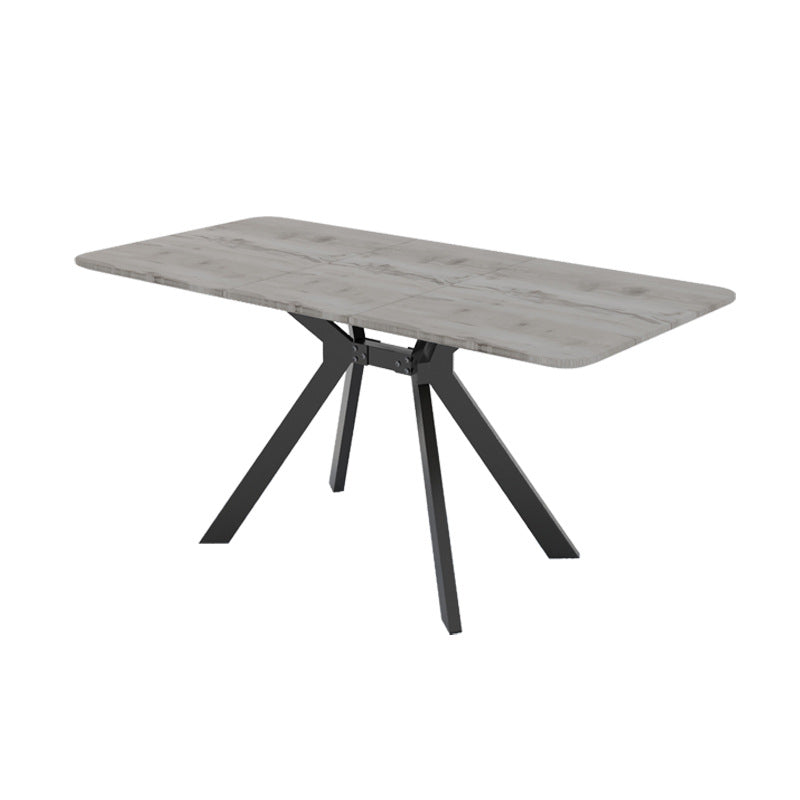 Factory direct customizable nordic italian dining table - rectangular, extendable, modular, modern minimalist style for home use