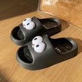 Thick soleeva slippers for women to wear outside summerfashion home indoor cute big eyes couple sandals
