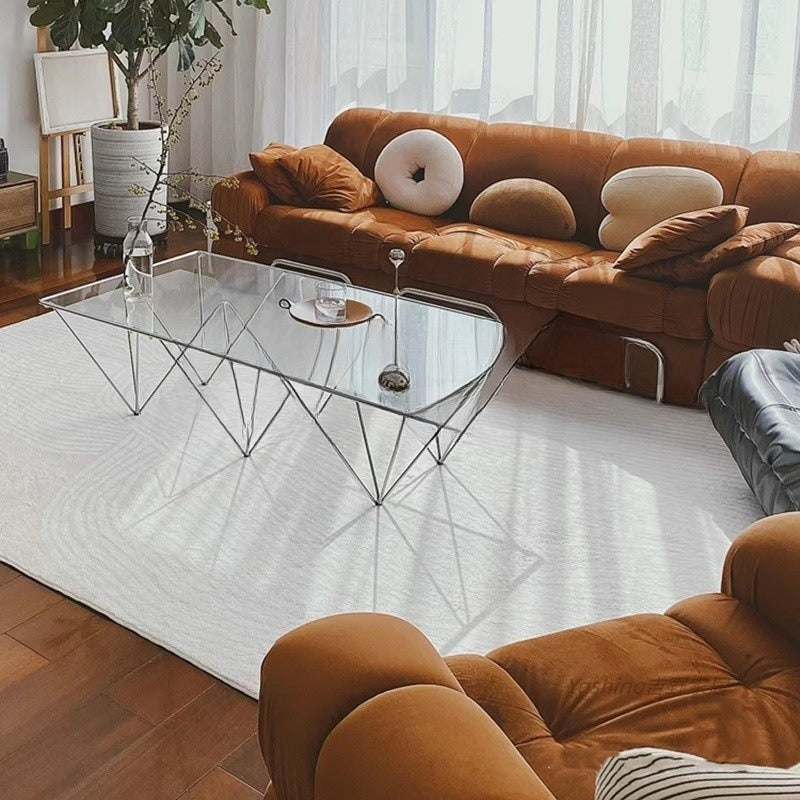 Nordic light luxury retro steel tooth velvet fabric sofa italian medieval style house living room small apartment three-seater