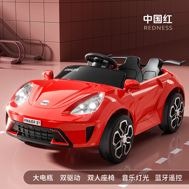 New children's electric car baby four-wheel remote control toy car boys and girls can sit electric car charging stroller