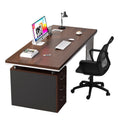 Office desk - minimalist modern design, suitable for employees, home use, students, and renters. bedroom desktop computer desk, freestanding