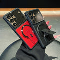 Suitable for samsung s26ultra lens holder mobile phone case multi-functional military anti-fall magnetic holder s24/s25p