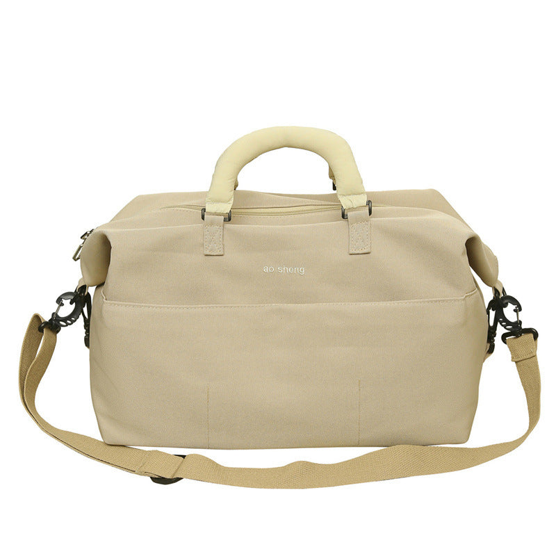 Foreign trade foldable duffel bag bag dry and wet separation messenger bag simple wear-resistant anti-splashing light short-distance bag wholesale