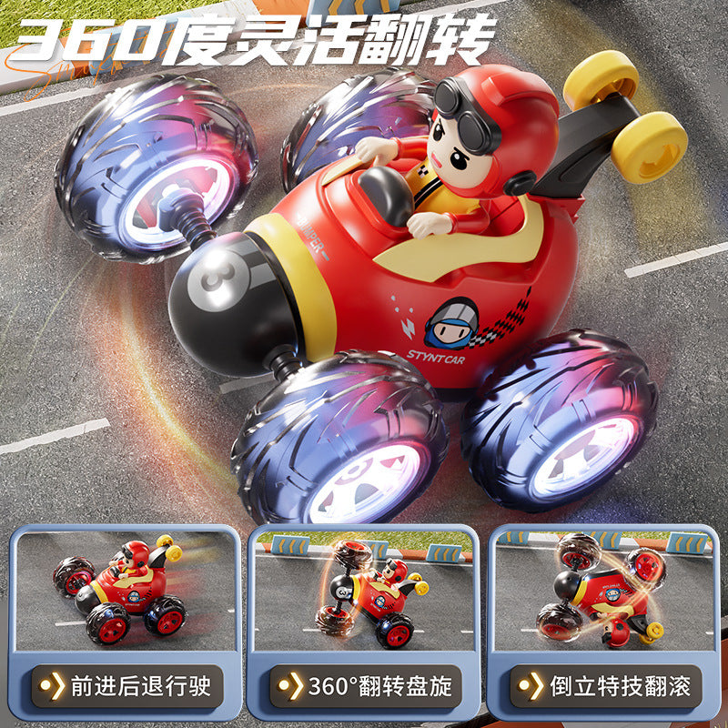 Kids' remote control car electric toy racing off-road stunt car tumbling toy dump truck birthday gift