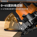 Brushless lithium battery circular saw, compact woodworking cutting machine, high-power flip-down table saw, multi-function electric saw, cutting saw