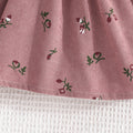 baby girl printed flutter sleeve ruffle trim bow 2-in-1 dress with headband - new autumn dress