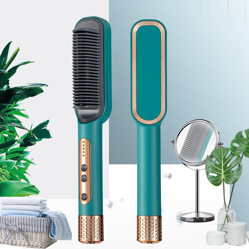 Cross-border new electric splint, hair straightener, curling iron, quick-heating ceramic plate, wet and dry LED temperature control hair salon