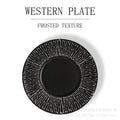 Nordic new large ceramic plate - matte finish steak plate for hotel, restaurant, and home use - creative plating and table setting