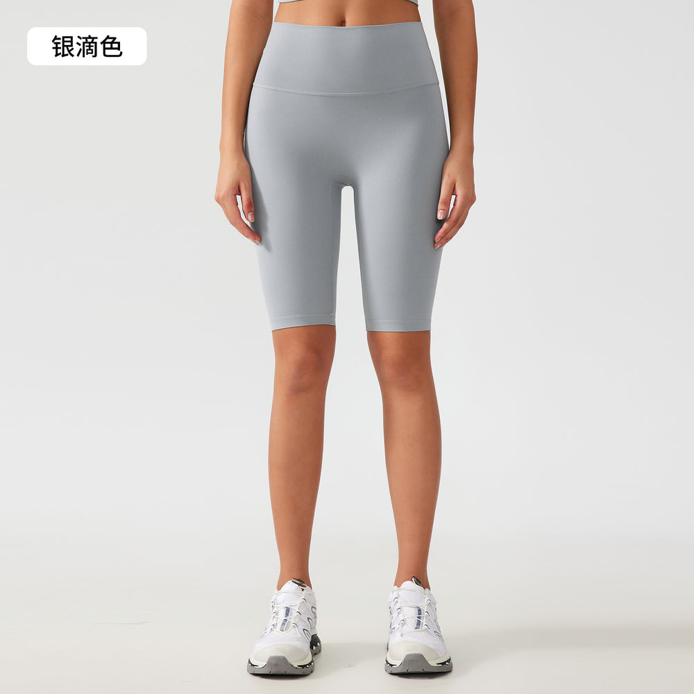 Free sizefree size no awkward line yoga shorts tummy control butt lift fitness sports half length pants for women ag004