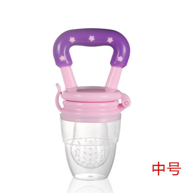 English card pack, baby fruit and vegetable music, fruit complementary food star bite music, silicone mesh bag baby chewing and feeding