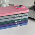 Suitable for apple 15promax skin-feeling protective case iphone14 laser imd pure color material color silver mobile phone case