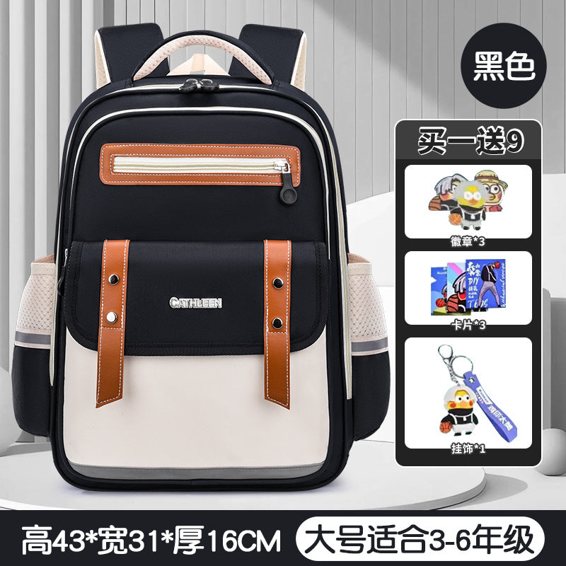 New cloud schoolbag 1-3-6 grade primary school students schoolbag boys and girls reduce the burden of children large capacity backpack