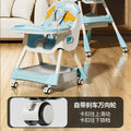 Baby high chair - foldable, portable, home use - infant learning seat for feeding - multifunctional dining chair for kids