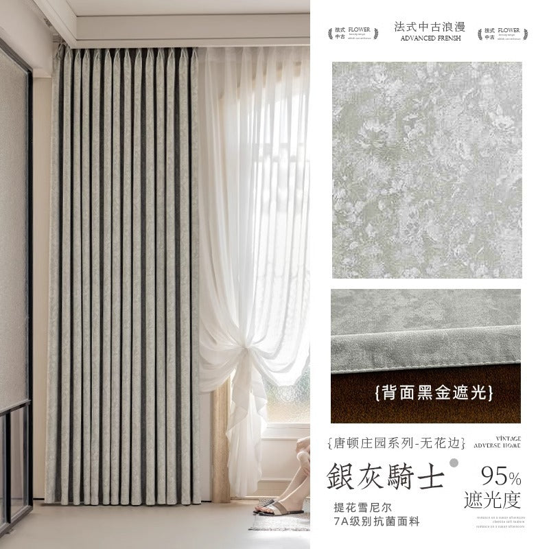 Downton abbey french chenille curtains blackout bedroom classy curtains fabric living room shaoxing keqiao finished fabric