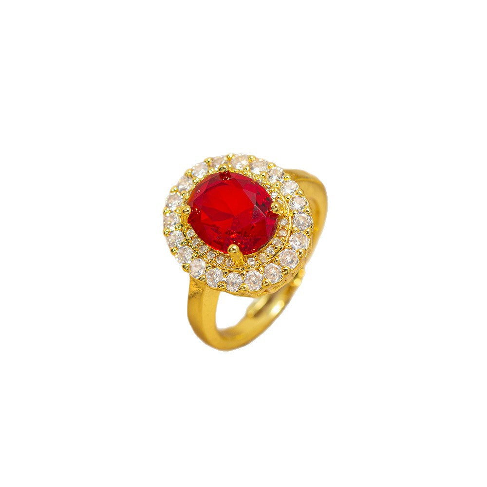 hot-selling design, full of diamonds, inlaid with zircons, exquisite women's openable adjustable rings, popular fashion accessories